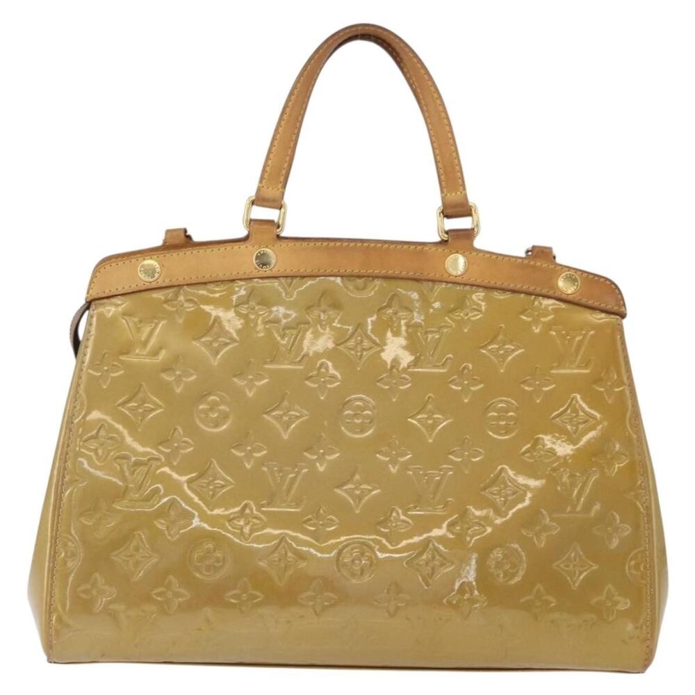 Louis Vuitton Monogram Vernis Blair MM Handbag Beige Poodle